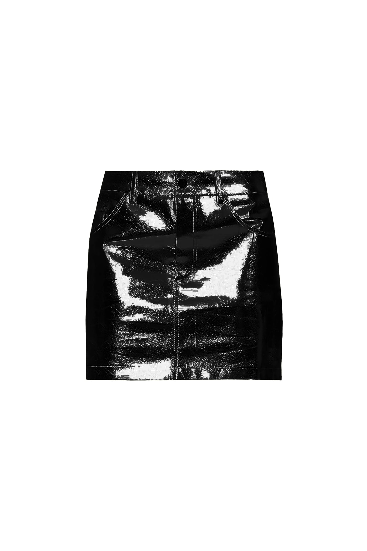 Milena Black Metallic Mini Skirt