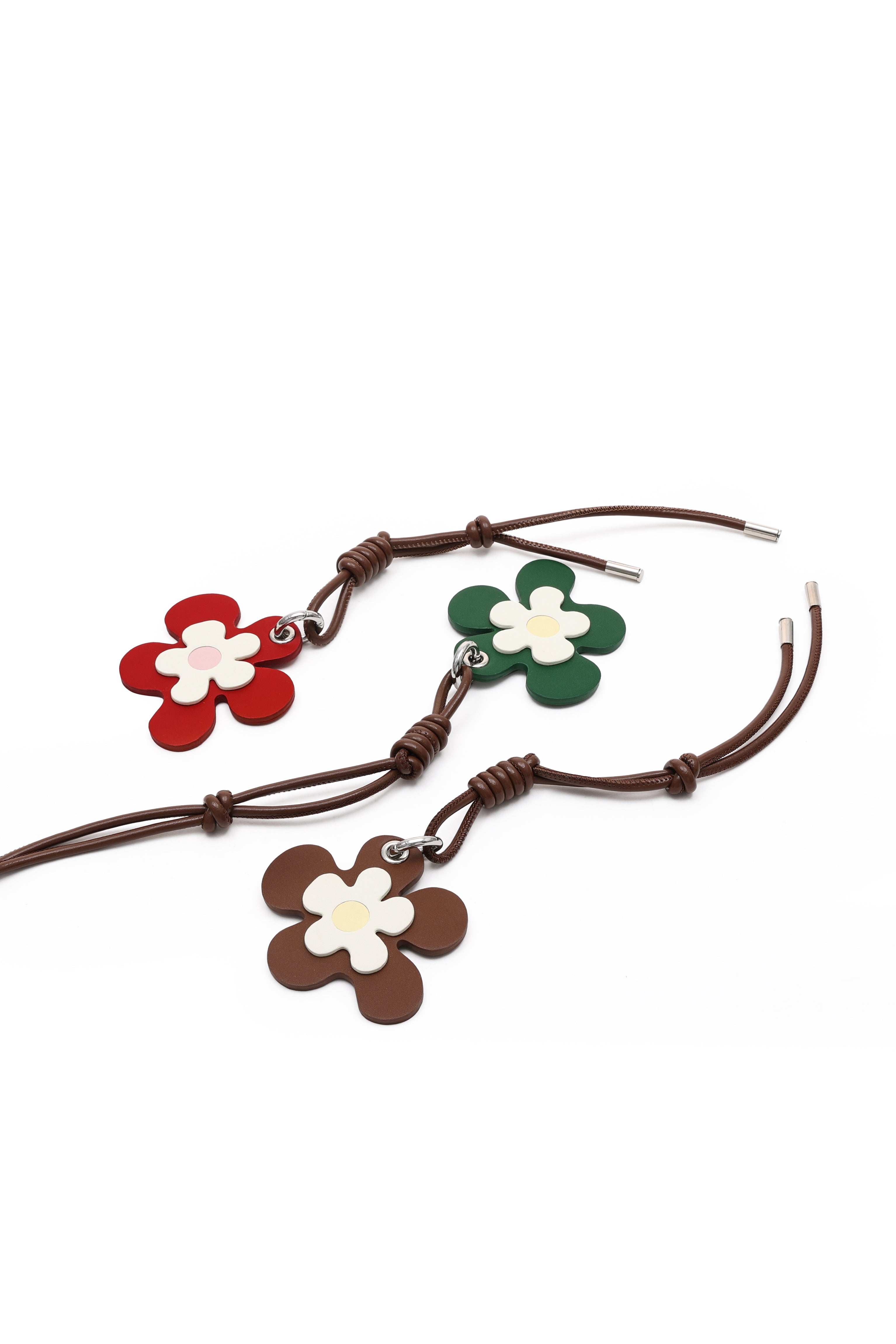 Brown Flower Bud Pendant Bag Decoration