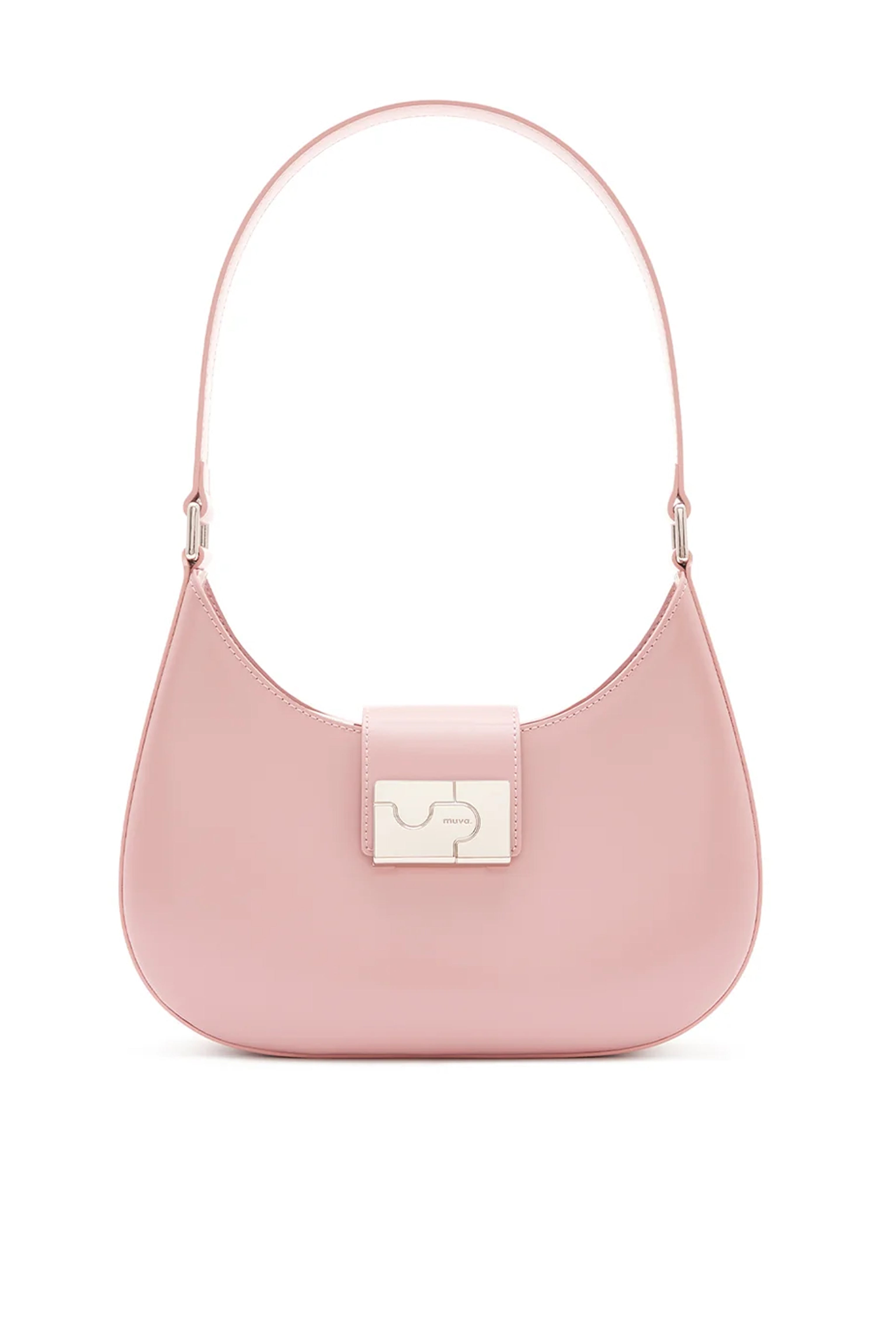 Albany Rose Pink Leather Shoulder Bag