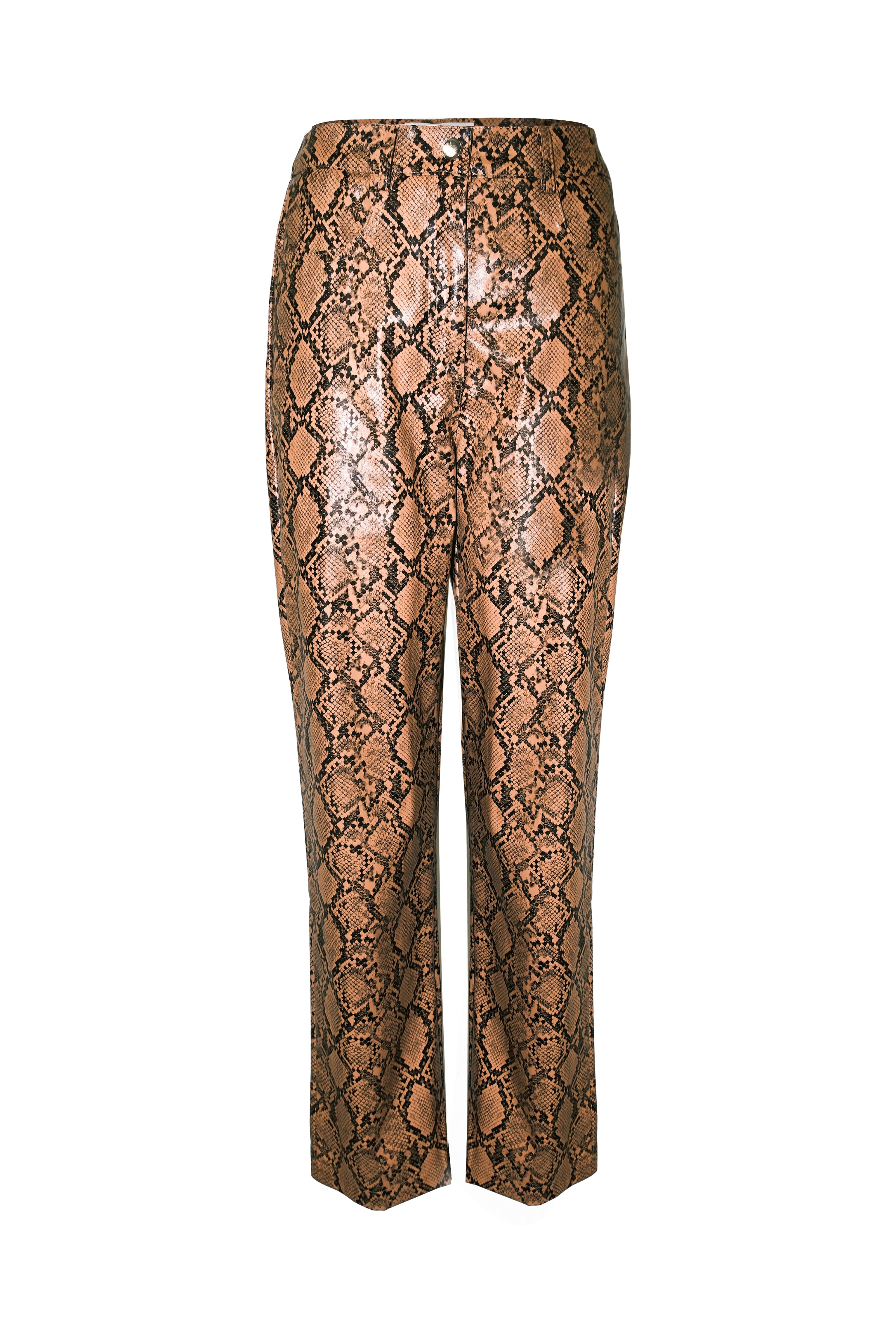 Lupe Snakeskin Vegan Leather Trousers