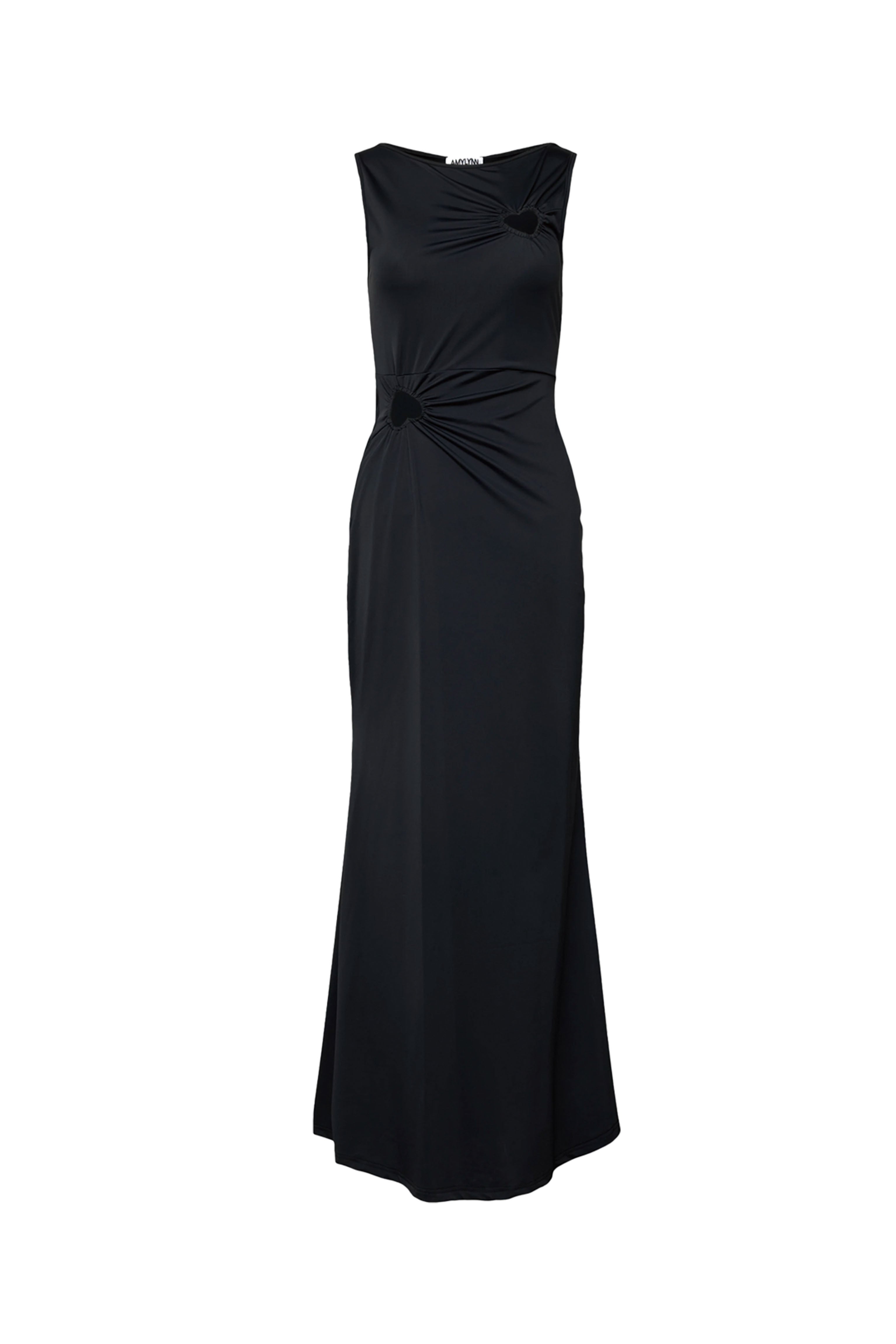 Harlie Black Heart Cut Out Maxi Dress