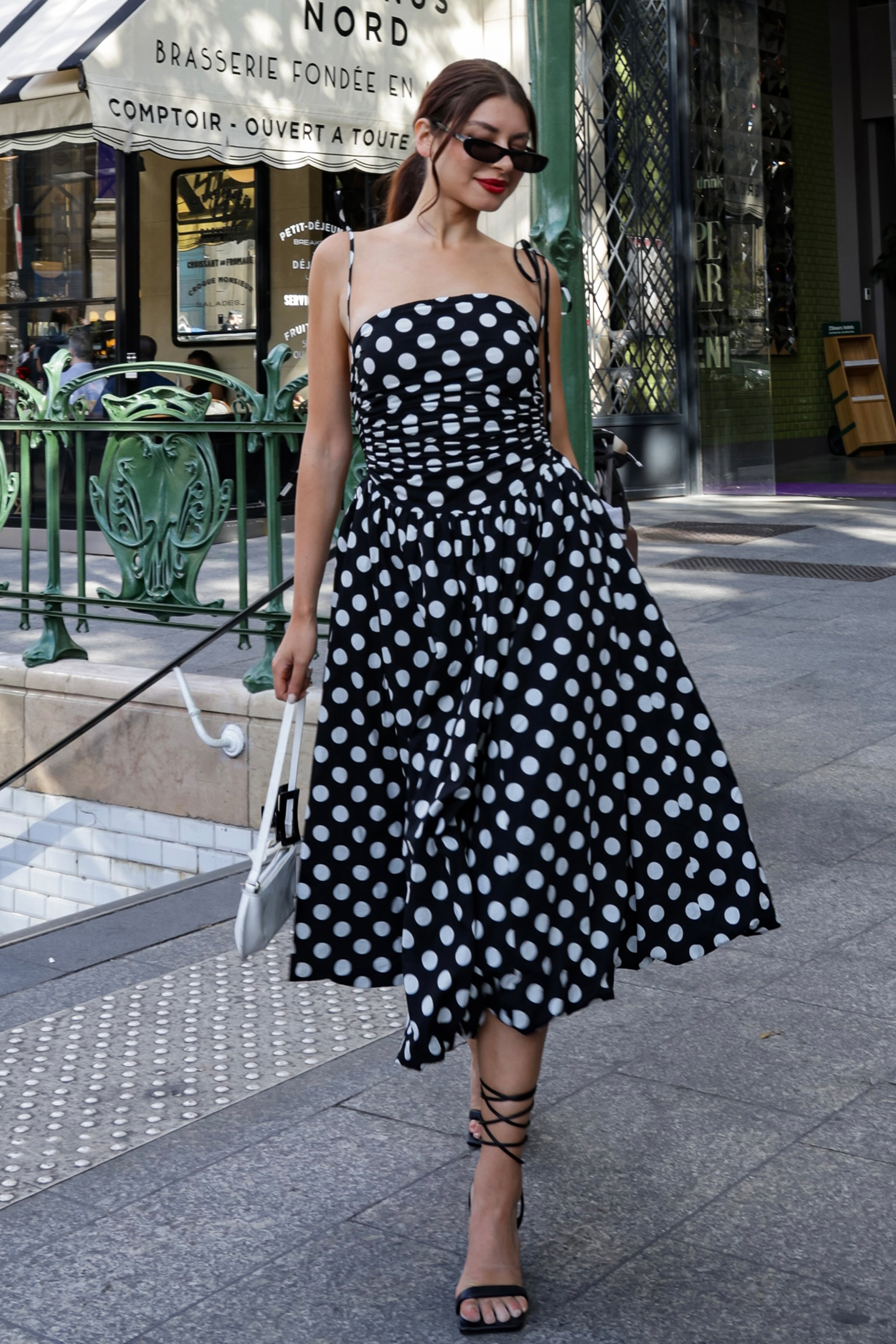 Polka dot homecoming dress best sale