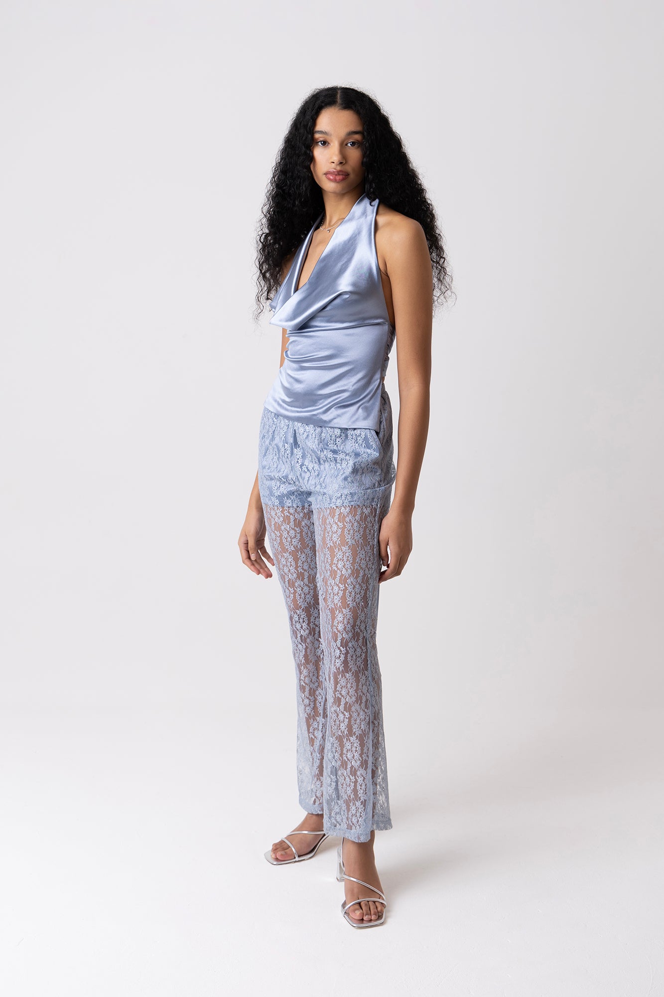 Louella Blue Lace Trousers