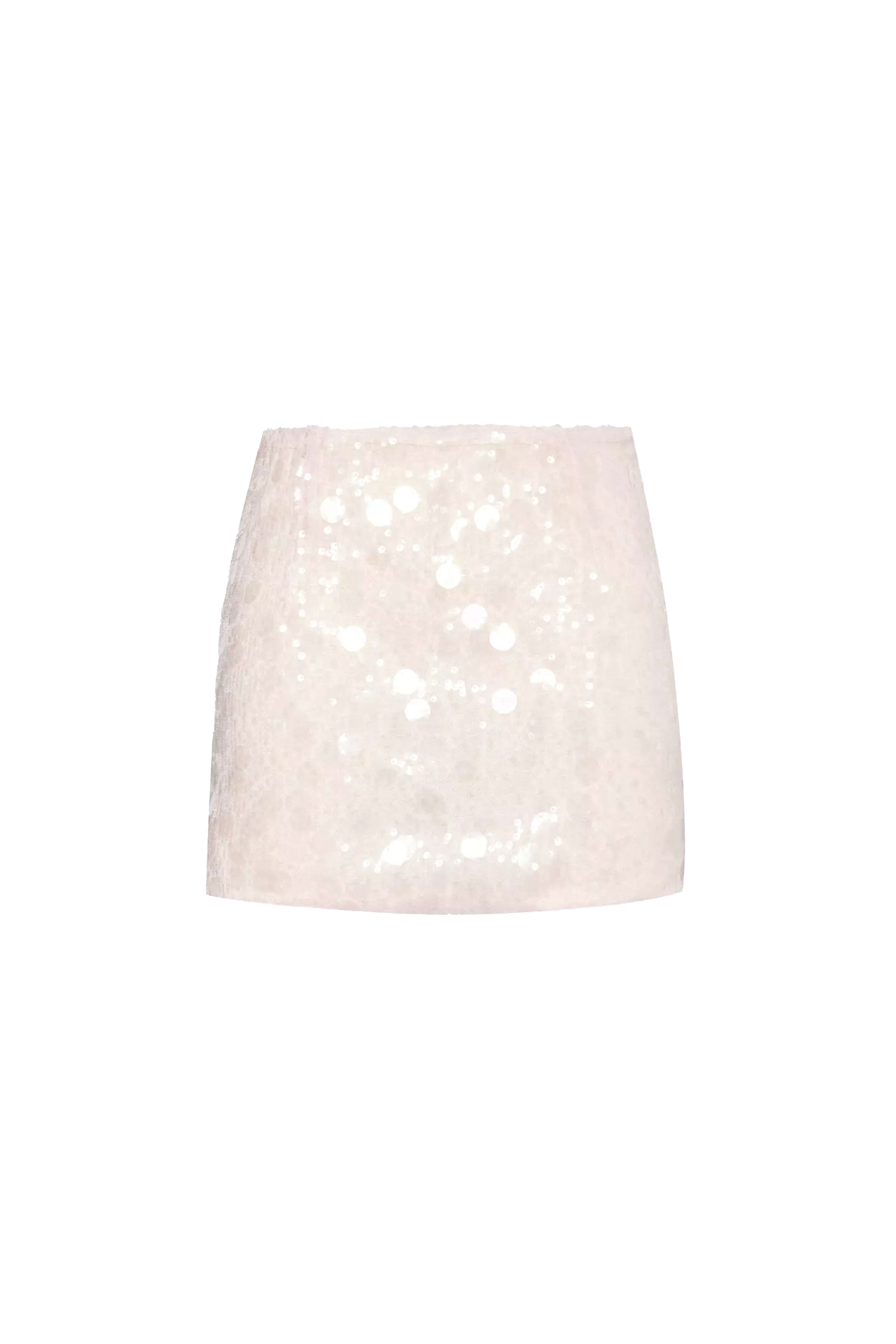 Oceane Ice Pink Disc Mini Skirt