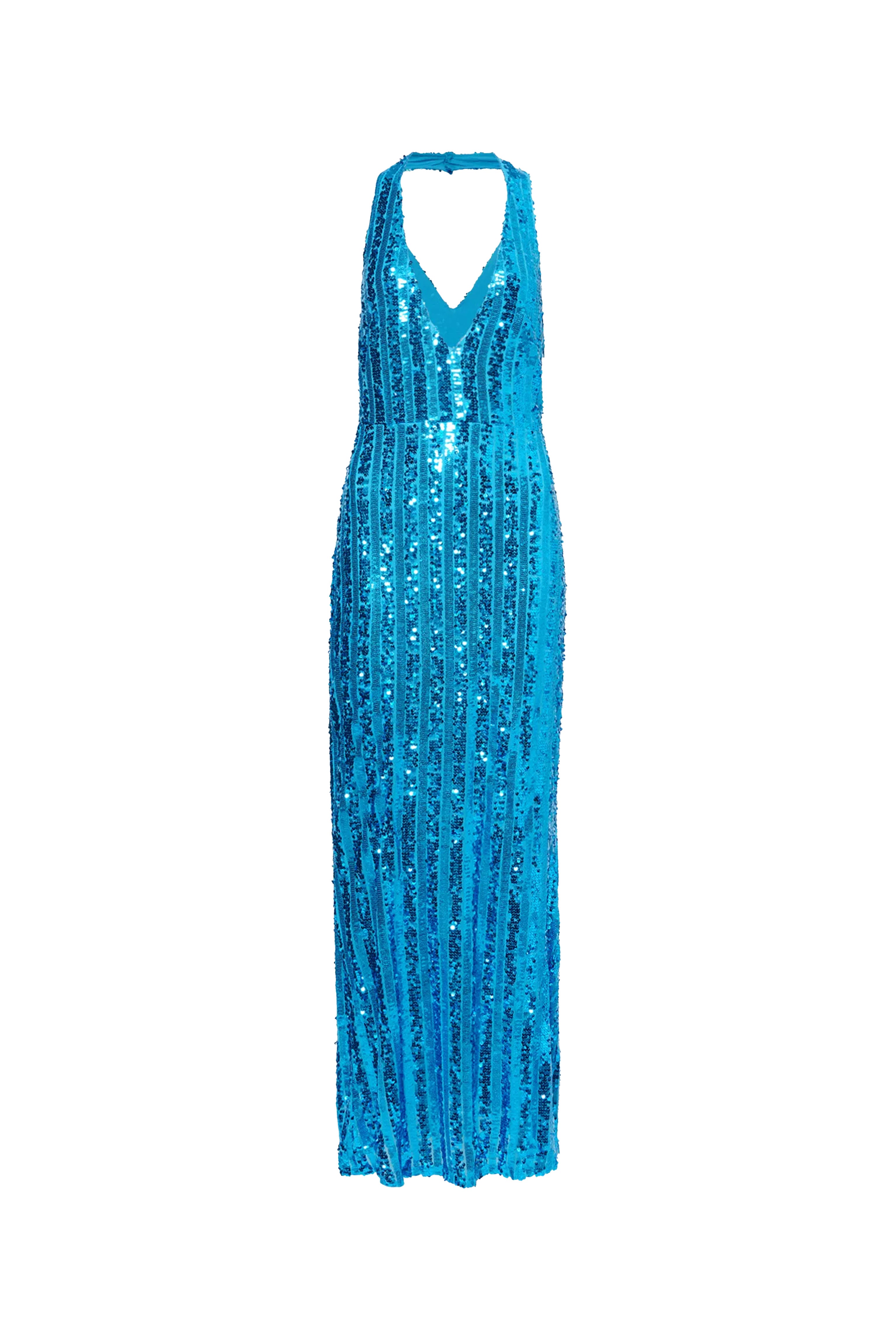 Shiloh Blue Sequin Maxi Dress