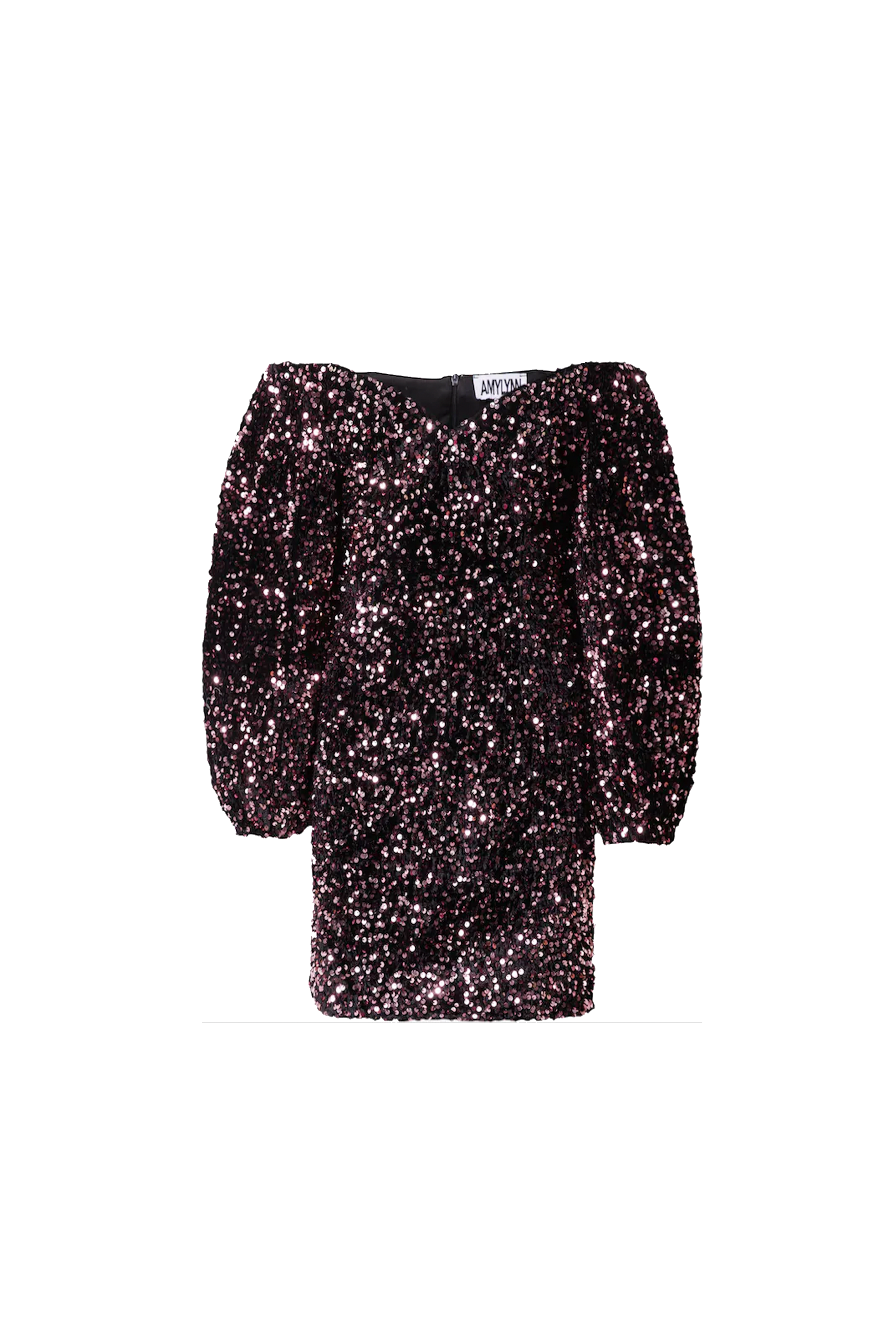 Skylar Sequin Puff Sleeve Dress